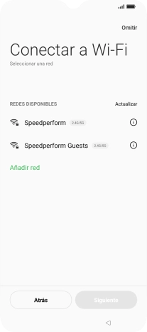 Pulsa la red deseada. Pulsa la red deseada.