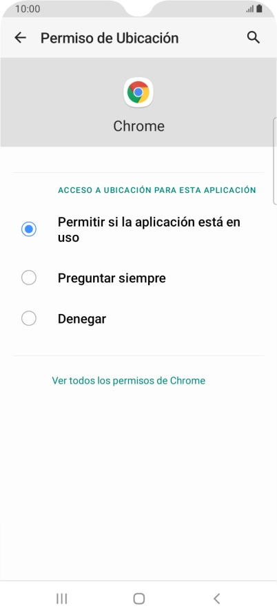 Pulsa el ajuste deseado. Pulsa el ajuste deseado.