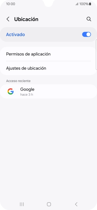 Pulsa Permisos de aplicación. Pulsa Permisos de aplicación.