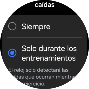Pulsa el ajuste deseado. Pulsa el ajuste deseado.