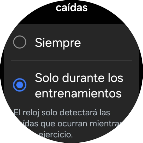 Pulsa el ajuste deseado. Pulsa el ajuste deseado.