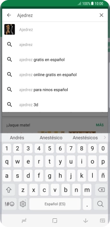 Introduce el nombre del tema o de la app y pulsa el icono de búsqueda. Introduce el nombre del tema o de la app y pulsa el icono de búsqueda.