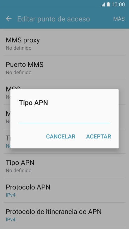 Introduce default y pulsa ACEPTAR. Introduce default y pulsa ACEPTAR.