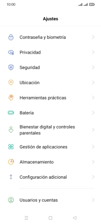 Pulsa Contraseña y biometría.