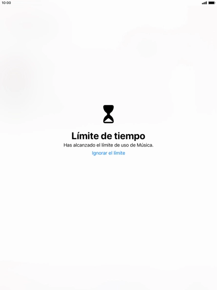 Pulsa Ignorar el límite.