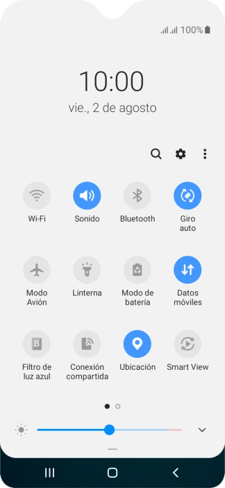 Pulsa el icono de ajustes.