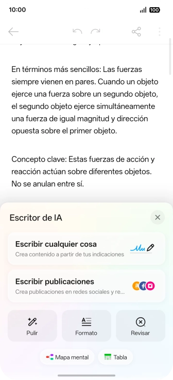 Pulsa el ajuste deseado y sigue las indicaciones de la pantalla para utilizar la función seleccionada. Pulsa el ajuste deseado y sigue las indicaciones de la pantalla para utilizar la función seleccionada.