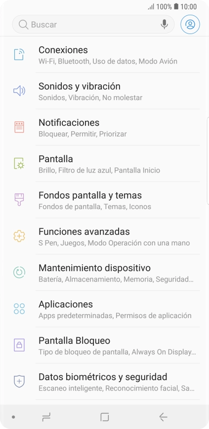 Pulsa Mantenimiento dispositivo. Pulsa Mantenimiento dispositivo.