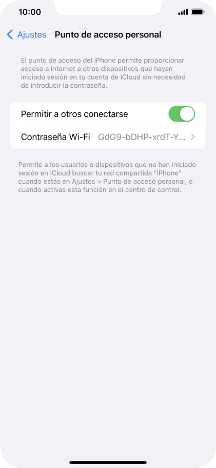 Desliza el dedo hacia arriba desde la parte inferior de la pantalla para terminar y volver a la pantalla de inicio.