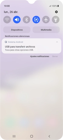 Pulsa Toca para otras opciones USB.. Pulsa Toca para otras opciones USB..