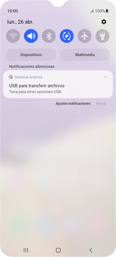 Pulsa Toca para otras opciones USB.. Pulsa Toca para otras opciones USB..