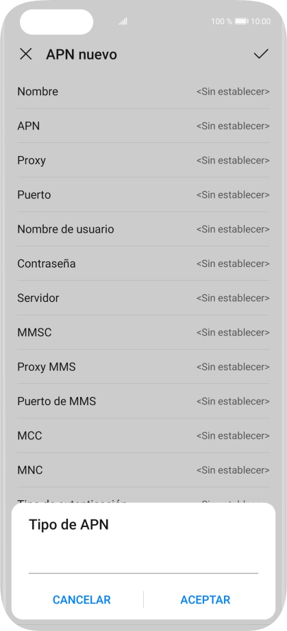 Introduce default y pulsa ACEPTAR. Introduce default y pulsa ACEPTAR.