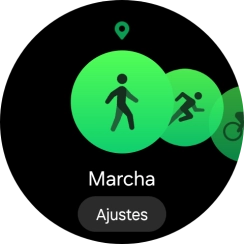 Desliza el dedo hacia la derecha o hacia la izquierda para seleccionar la actividad deseada. Desliza el dedo hacia la derecha o hacia la izquierda para seleccionar la actividad deseada.
