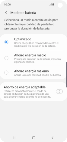 Pulsa el ajuste deseado para activar la función. Pulsa el ajuste deseado para activar la función.