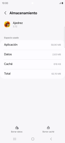 Pulsa Borrar caché. Pulsa Borrar caché.