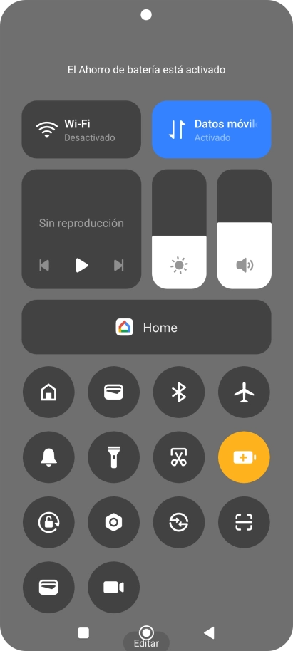 Pulsa la tecla de inicio para terminar y regresar a la pantalla de inicio. Pulsa la tecla de inicio para terminar y regresar a la pantalla de inicio.