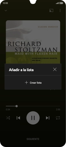 Pulsa Crear lista. Pulsa Crear lista.