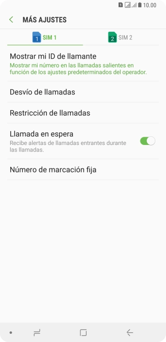Pulsa la tarjeta SIM deseada. Pulsa la tarjeta SIM deseada.