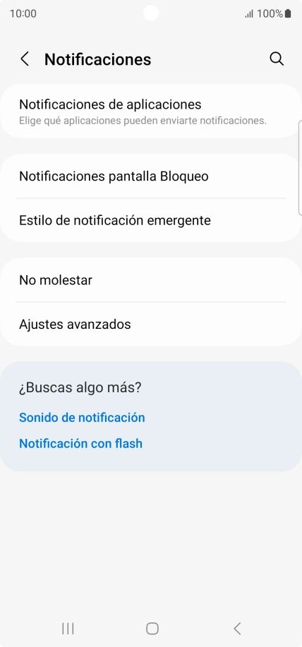 Pulsa Notificaciones de aplicaciones. Pulsa Notificaciones de aplicaciones.