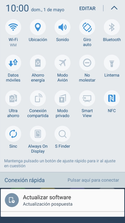 Pulsa Modo Avión para activar o desactivar la función. Pulsa Modo Avión para activar o desactivar la función.