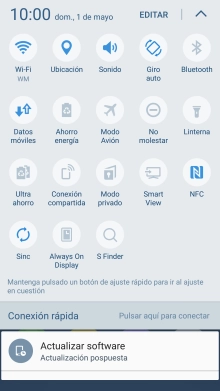 Pulsa Modo Avión para activar o desactivar la función. Pulsa Modo Avión para activar o desactivar la función.