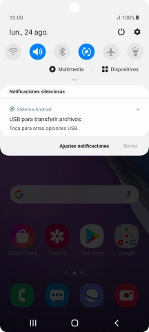 Pulsa Toca para otras opciones USB.. Pulsa Toca para otras opciones USB..