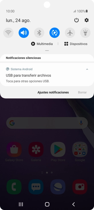 Pulsa Toca para otras opciones USB.. Pulsa Toca para otras opciones USB..
