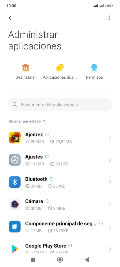 Pulsa la app deseada. Pulsa la app deseada.
