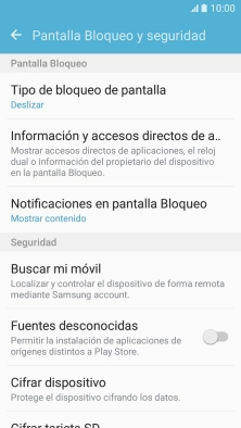 Pulsa Tipo de bloqueo de pantalla. Pulsa Tipo de bloqueo de pantalla.