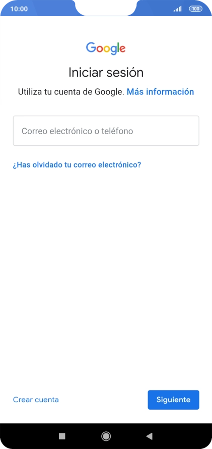 Si no tienes una cuenta de Google, pulsa Crear cuenta y sigue las indicaciones de la pantalla para ver cómo crear una cuenta nueva. Si no tienes una cuenta de Google, pulsa Crear cuenta y sigue las indicaciones de la pantalla para ver cómo crear una cuenta nueva.
