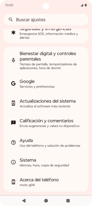 Pulsa Sistema. Pulsa Sistema.