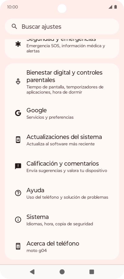 Pulsa Sistema. Pulsa Sistema.