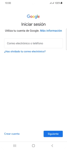 Si no tienes una cuenta de Google, pulsa Crear cuenta y sigue las indicaciones de la pantalla para ver cómo crear una cuenta nueva. Si no tienes una cuenta de Google, pulsa Crear cuenta y sigue las indicaciones de la pantalla para ver cómo crear una cuenta nueva.