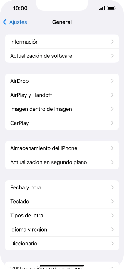 Pulsa Actualización de software. Si hay una versión de software nueva disponible, aparecerá ahora en la pantalla. Sigue las indicaciones de la pantalla para actualizar el software del teléfono. Pulsa Actualización de software. Si hay una versión de software nueva disponible, aparecerá ahora en la pantalla. Sigue las indicaciones de la pantalla para actualizar el software del teléfono.