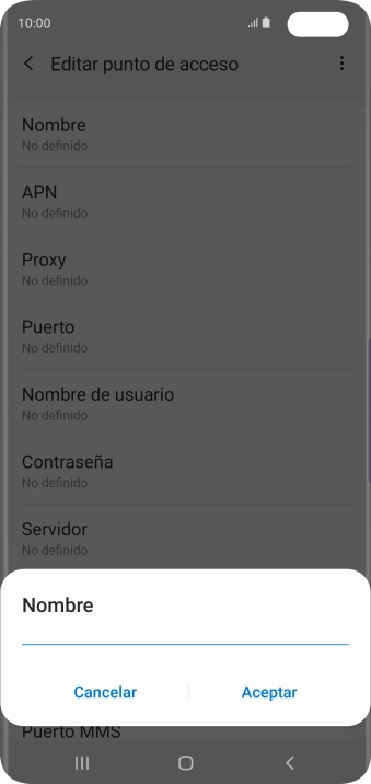 Introduce Vodafone Internet y pulsa Aceptar. Introduce Vodafone Internet y pulsa Aceptar.