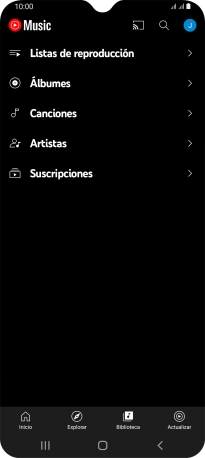 Pulsa una categoría y desplázate al archivo de música deseado. Pulsa una categoría y desplázate al archivo de música deseado.