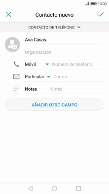 Pulsa Número de teléfono e introduce el número de teléfono deseado. Pulsa Número de teléfono e introduce el número de teléfono deseado.