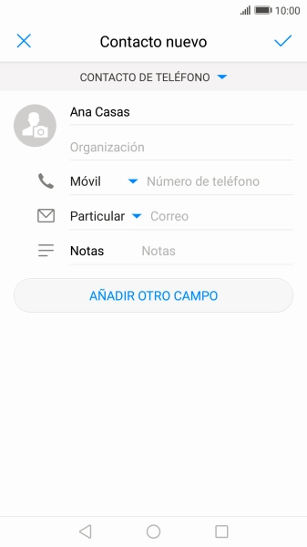 Pulsa Número de teléfono e introduce el número de teléfono deseado. Pulsa Número de teléfono e introduce el número de teléfono deseado.