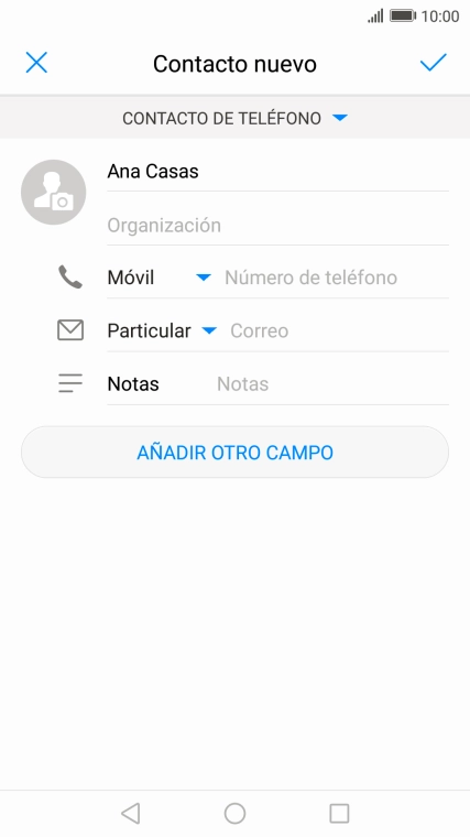 Pulsa Número de teléfono e introduce el número de teléfono deseado. Pulsa Número de teléfono e introduce el número de teléfono deseado.