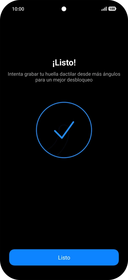Pulsa Listo.