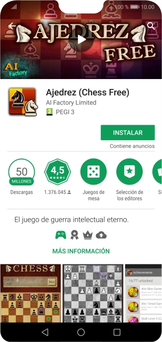 Pulsa INSTALAR y sigue las indicaciones de la pantalla para instalar la app. Pulsa INSTALAR y sigue las indicaciones de la pantalla para instalar la app.