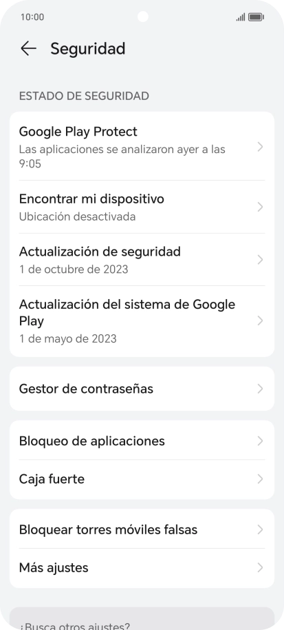 Pulsa Más ajustes.