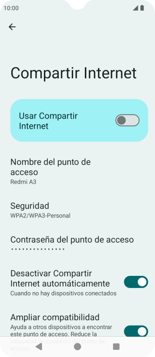 Pulsa Nombre del punto de acceso. Pulsa Nombre del punto de acceso.