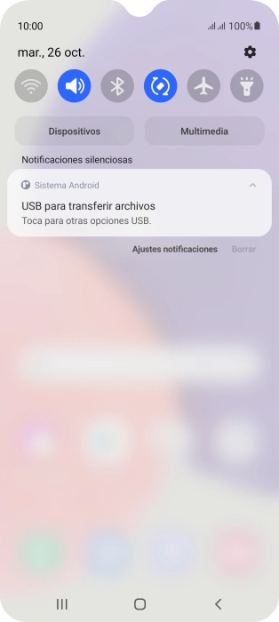 Pulsa Toca para otras opciones USB.. Pulsa Toca para otras opciones USB..