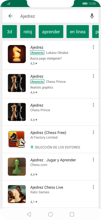 Pulsa la app deseada. Pulsa la app deseada.