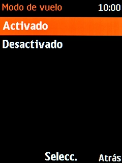 Selecciona el ajuste deseado. Selecciona el ajuste deseado.