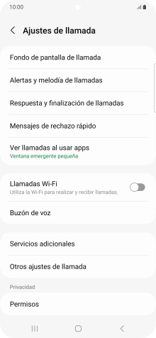 Pulsa Servicios adicionales. Pulsa Servicios adicionales.