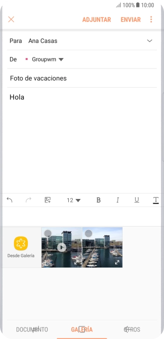 Desliza el dedo hacia la izquierda por la pantalla. Desliza el dedo hacia la izquierda por la pantalla.
