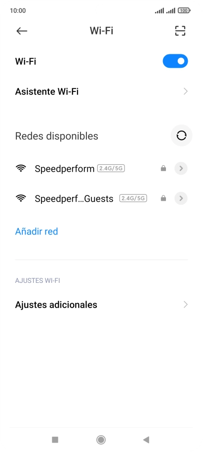 Pulsa la red wifi deseada. Pulsa la red wifi deseada.