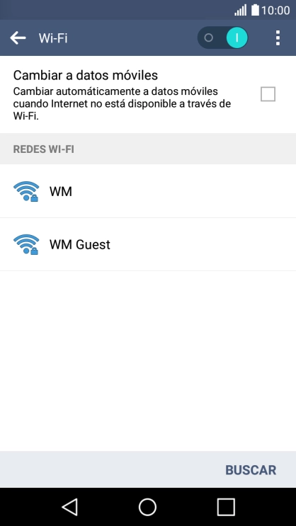 Pulsa la red wifi deseada. Pulsa la red wifi deseada.